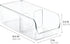 iDesign Linus Spice Packet Organizer Bin for Kitchen Pantry, Cabinet, Countertops - Clear Large...