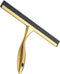 10inch Water Cleaning Squeegee for Bathroom Car or Kitchen Top Stainless with Silicon Rubber 3 Choice (Gold)...