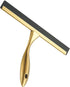10inch Water Cleaning Squeegee for Bathroom Car or Kitchen Top Stainless with Silicon Rubber 3 Choice (Gold)...