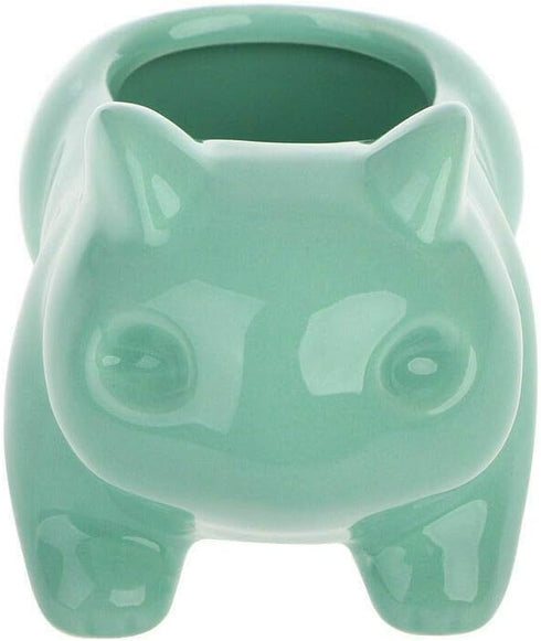 Ceramic frog Planter Pot Succulent Flowerpot Home Office Decorative DIY Painting Art Vase Ceramic succulent Planter Plants Flower Pot with Hole Ho...