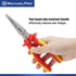 MichaelPro 8-Inch Insulated Long Needle Nose Plier, 1000V VDE Certified, for Electric Vehicles, Jaws Hardness HRC58 to 62, Two-Toned Anti-Slip Han...