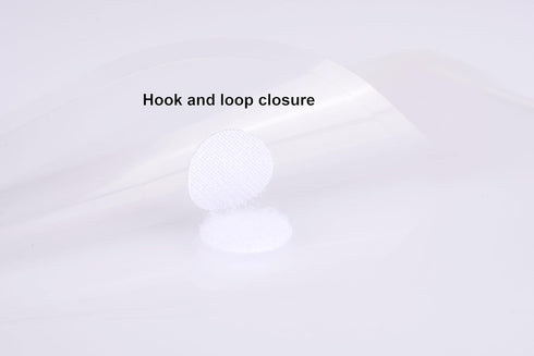 8.5 x 11 Vertical Clear Letter Sized Plastic Envelopes Document File Storage Holder 20 Pack Hook Loop Closure...