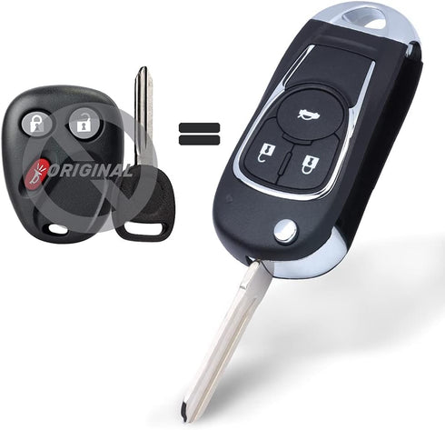 Upgraded Car Key Fob Keyless Entry Remote for Chevy Tahoe Silverado Suburban Avalanche Equinox SSR/GMC Sierra Yukon/Cadillac Escalade/Hummer H2/Po...
