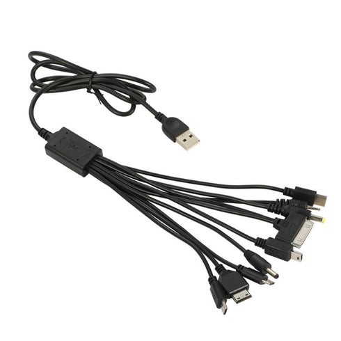 10 in 1 Multi Charging Cable, Universal Multiple Charging Cord Charging Cable with 10 Ports for Charging Cell Phones Speaker MP3 MP4 & More......