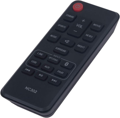 NC302UH NC302 Replacement Remote Control fit for Sanyo Soundbar FWSB426F Soud Bar Speaker...