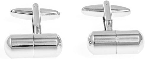Pill Holder Pharmacist Doctor MD Pair Cufflinks in a Presentation Gift Box & Polishing Cloth...