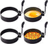 Yevior 4 Pack Eggs Rings,Round Egg Cooker Rings For Frying Shaping Cooking Eggs,Egg Maker Molds Kitchen Gadgets Egg Cooking Rings (4Pack)...
