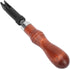 V Type Push Groover, Adjustable Wood Handle Leather Craft Hand Tool V Type Push Grooving Device Leather Grooving Craft Gouge Tool for Professional...