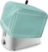 Toaster Cover 2 Slice Solid Teal Color Bread Toaster Oven Cover with Pockets Light Cyan Dustproof Bakeware Protector Small Kitchen Appliance Dust ...