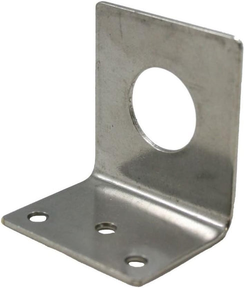 L-Bracket 1255 3/4 Hole Stainless Steel NMO 3/4 Hole Mount L Bracket Mobile Antennas Motorola Kenwood Vertex HYT for UHF VHF Coax NMO Mount Cable ...