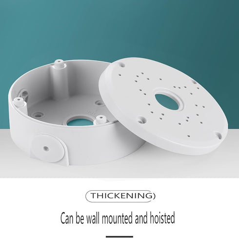 Universal Bullet Security Camera Junction Box Mount Bracket Plastic Rainproof Junction Box Mount Bracket for IP Camera Electric Enclosure, Indoor/...