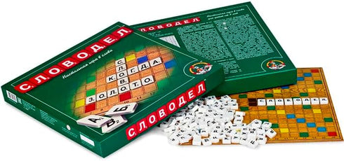 Russian Scrabble Family Board Game Set - Russian Language Learning Gameset...