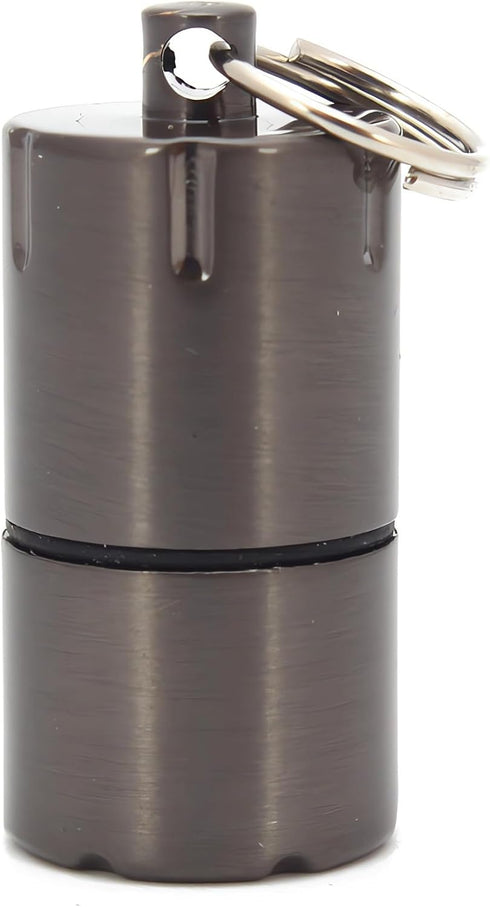 The World's Smallest Kerosene Lighter! Height 2.5cm/? 1.3cm Capsule Lighter Portable Metal Miniature EDC Gear Waterproof Tiny Peanut Lighter (Fuel...