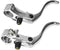 ZJchao Bike Brake Lever, 1Pair 24mm Aluminum Alloy Handlebars Bar Handle Mountain Cycling Accessory Great for Single Speeds Fixed Gear Use(#2)...