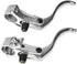 ZJchao Bike Brake Lever, 1Pair 24mm Aluminum Alloy Handlebars Bar Handle Mountain Cycling Accessory Great for Single Speeds Fixed Gear Use(#2)...