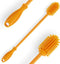 Silicone Bottle Cleaning Brush with Long Handle,12.5" Water Bottle Cleaner for Baby Bottles, Hydro Flask, Sports Bottle, Vase, Glassware, Perfect ...
