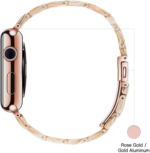 Light Apple Watch Band-Fashion Resin Apple Watch Series 10 9 8 band, iWacth Bands, Apple Watch Bands 40mm for Women, Compatible with Apple Watch S...