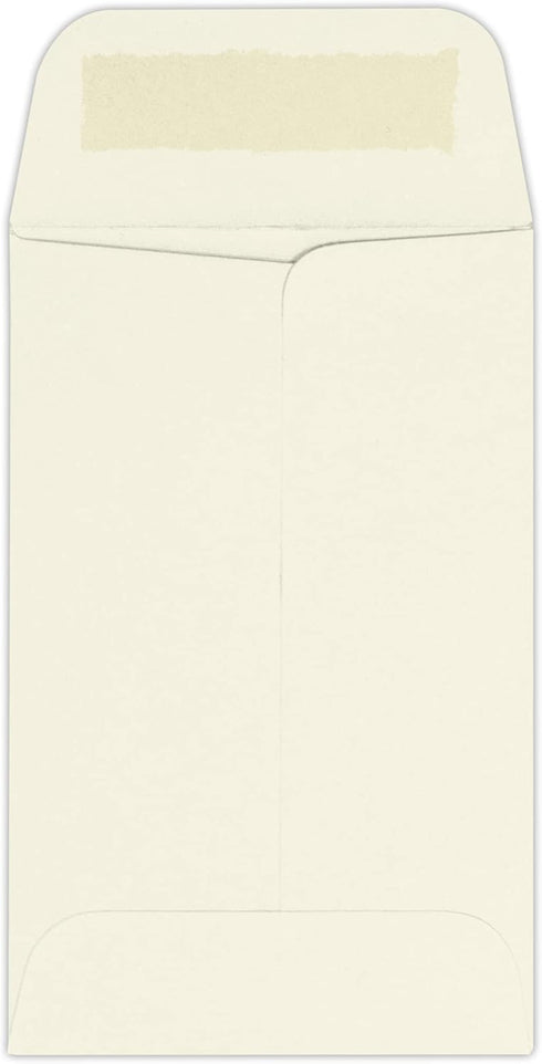 LUXPaper #1 Coin Envelopes | 2 1/4" x 3 1/2" | Natural | 80lb. Text | 50 Qty...