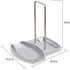Yiffee Storage Rack (Stainless Steel), Kitchen Utensil Storage Rack, Spoon Rest, Lid Holder, 7.8x6.1x7.8 inches, 0.5 lb, Rust Resistant, Dishwashe...