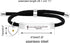 Uloveido Christian Religious Bible Quote Bracelet for Women Encouragement Gift, Black Rope Stainless Steel Tag Bible Engraved Bracelet...