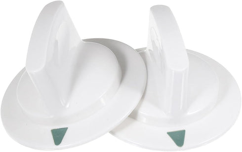 2pcs NEW WE1M652 CLOTHES DRYER WHITE TIMER KNOB FOR GE GENERAL ELECTRIC HOTPOINT