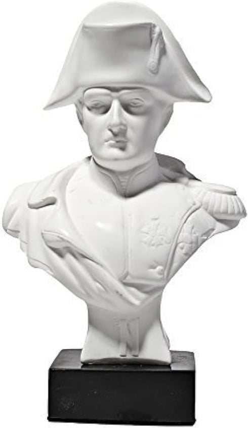 Danila-Souvenirs French Emperor Napoleon Bonaparte Marble Bust Statue Sculpture 5.2'' White (13 cm)...