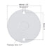 MECCANIXITY PVC Conduit Lid Round Junction Box Cover 4.5mm Hole Dia Waterproof for Conduit Box Pack of 20...