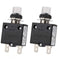 98-40A Thermal Circuit Breaker Overload Protector, 40Amp Push Button Manual Reset Circuit Breaker 32V DC 125/250VAC 50/60Hz with Quick Connect Ter...