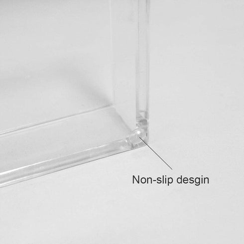 Acrylic Sticky Note Holder Desk Organizer Decor for 3x3 Sticky Notes Memo (Black)...