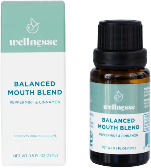 Wellnesse Concentrated Organic Mouthwash with Organic Peppermint Oil and Cinnamon Leaf Oil, Alcohol-Free Natural Mouthwash-Freshens Breath - Oral ...