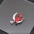 Witch Flying on The Broom Pin Brooch with Moon Star Enamel Brooch Clothes Bags Accessories for Girls Boys Halloween Jewelry...