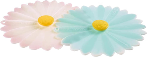 Charles Viancin - Daisy Silicone Lid for Food Storage and Cooking - 8''/20cm - Airtight Seal on Any Smooth Rim Surface - BPA-Free - Oven, Microwav...