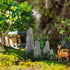 GANAZONO Mini Rockery Decoration Miniature Zen Garden Rockery Decor 8Pcs Bonsai Ornament Accessories Mini Bonsai Figurines Ornament Plant Pot Terr...