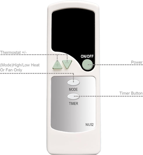 Replacement Remote Control for Vornado Tower Fan NGT335 NGT425...