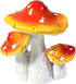 Mushroom Garden Accessories Miniatures Fairies Gnome Figures Resin Garden Mushroom House Figures Fake Pond Lawn Bridge Figurines Terrarium Ornamen...