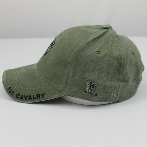 Army Caps 1st Cavalry Division OD Green Ball Cap...