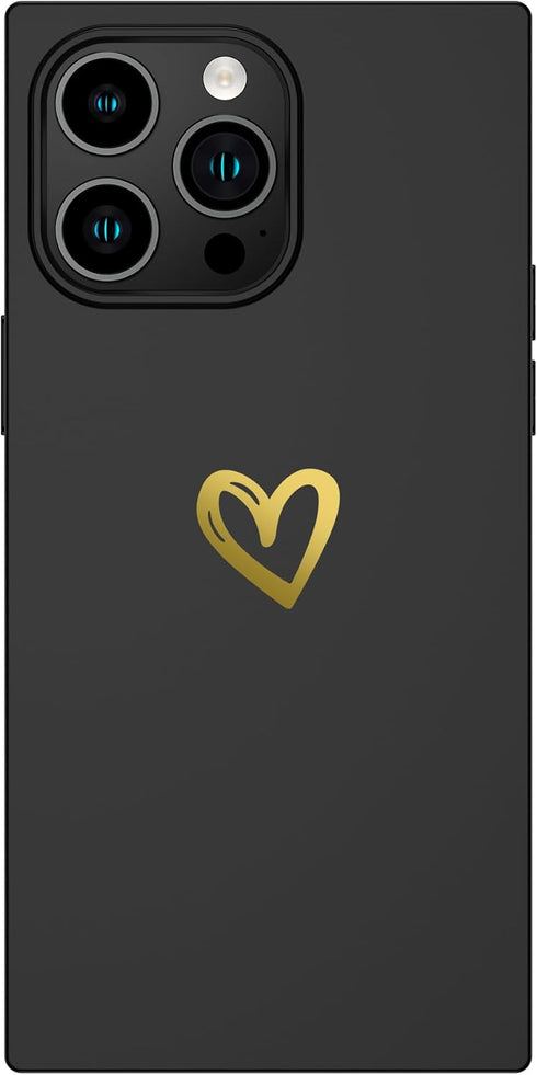 Cocomii Rectangle Case Compatible with iPhone 13 Pro Max - Silicone, Luxury, Slim, Matte, Soft Touch, Love Hearts, Fingerprint Resistant, Anti-Scr...