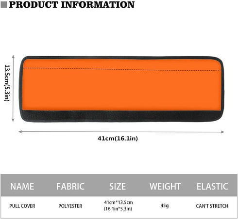 Jiueut 4Pcs Orange Refrigerator Door Handle Cover Washable Kitchen Appliance Decor Handles Fridge Oven Microwave Dishwasher Antiskid Protector