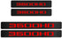 MAXDOOL 4Pcs Car Door Sill Protector Reflective 4D Carbon Fiber Sticker Decoration Door Entry Guard Door Sill Scuff Plate StickersCompatible with ...