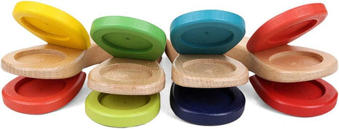 STOBOK Wooden Castanets Music Clapper Hand Clappers Percussion Instrument Toy for Kids Children Toddler Baby...