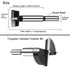 1 Inch Carbide Forstner Drill Bit, Carbide Tipped Forstner Bit for Hard Wood, Wood Drilling Bit Woodworking Hinge Cutter Tool Kits for Wood Plywoo...