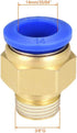 uxcell Straight Pneumatic Push to Quick Connect Fittings G3/8 Male x 14mm Tube OD 4pcs...