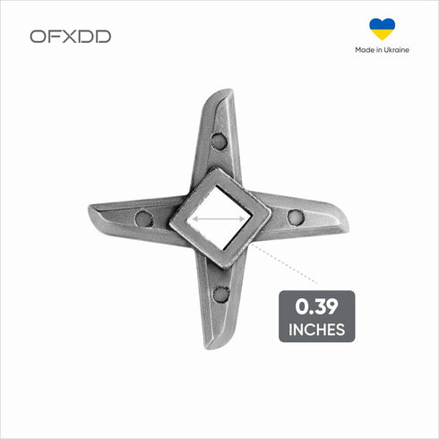 Replacement Blades for Grinder - SIze #5 - Pack Of 2 -metal Blade for Meat Grinding - Accessories for Food Cutting - Stainless Steel Knife for Han...