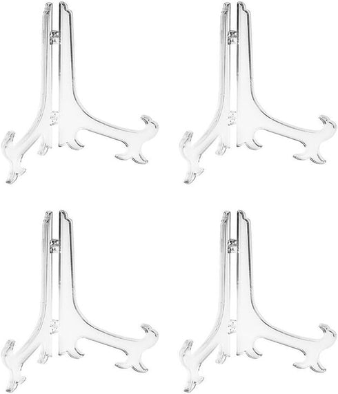 Artliving 12 Inch Plastic Display Stand, White Easel Display Photo Holder Stand, Displays Picture Frames, Cookbooks, Tablets and Art...