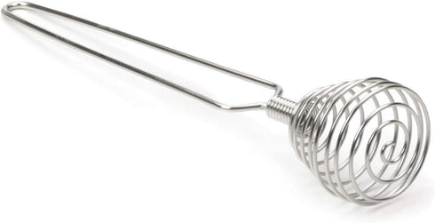 Mini French Spring Whisk, 8.67 Inch Silver Stainless Steel Spring Coil Whisk, Hand Eggbeater Egg Mixer Whisk Blender Stirring Beater...