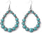 Turquoise Bohemian Dangle Earrings for Women, Turquoise Dainty Teardrop Drop Earrings Boho Hoop Healing Stone Earrings Jewelry Gifts...