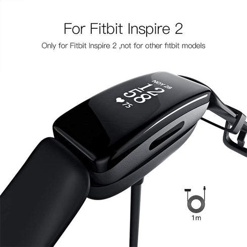 TUCANA Charger Compatible for Fitbit Inspire 2, Charging Dock Station Cradle Holder Charging Clip Premium Plastic Bracket Cable for Inspire 2 Heal...