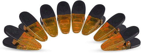 -Thick Plastic Clips with Neodymium Magnet - 3-1/4" Length - Durable Versatile All-Purpose (Orange)...