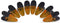 -Thick Plastic Clips with Neodymium Magnet - 3-1/4" Length - Durable Versatile All-Purpose (Orange)...