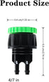 6 PCS Drip Irrigation Hose Connectors Professional Micro Irrigation Adapter Agriculture Irrigation Fitting 1/4 Inch Drip Irrigation Tubing x 3/4 o...